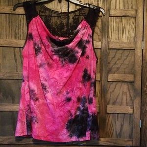 Womens plus sleeveless top